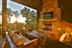 Enjoy A Fire Over Looking The Mountains